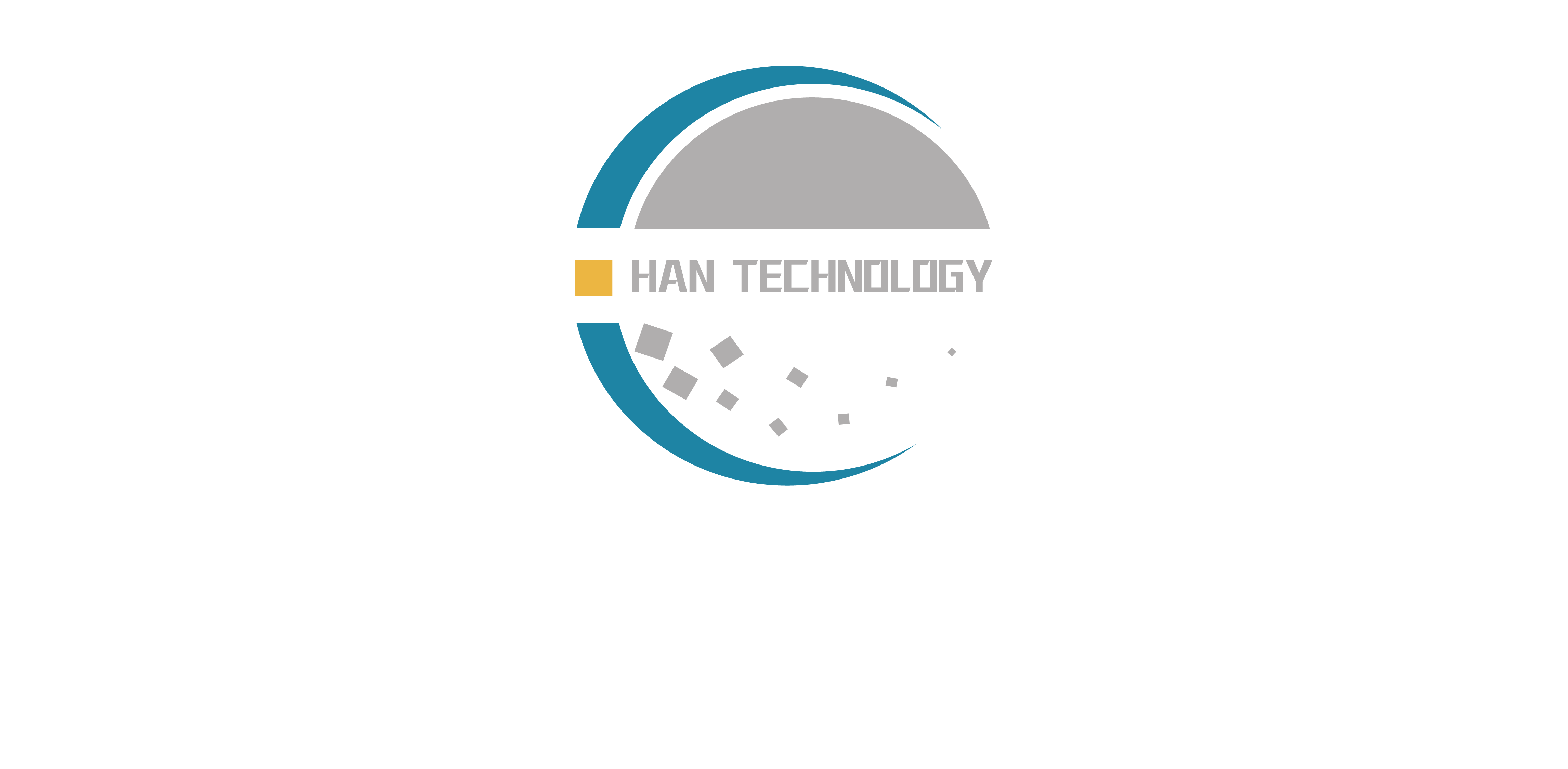 a logo without background of han technology